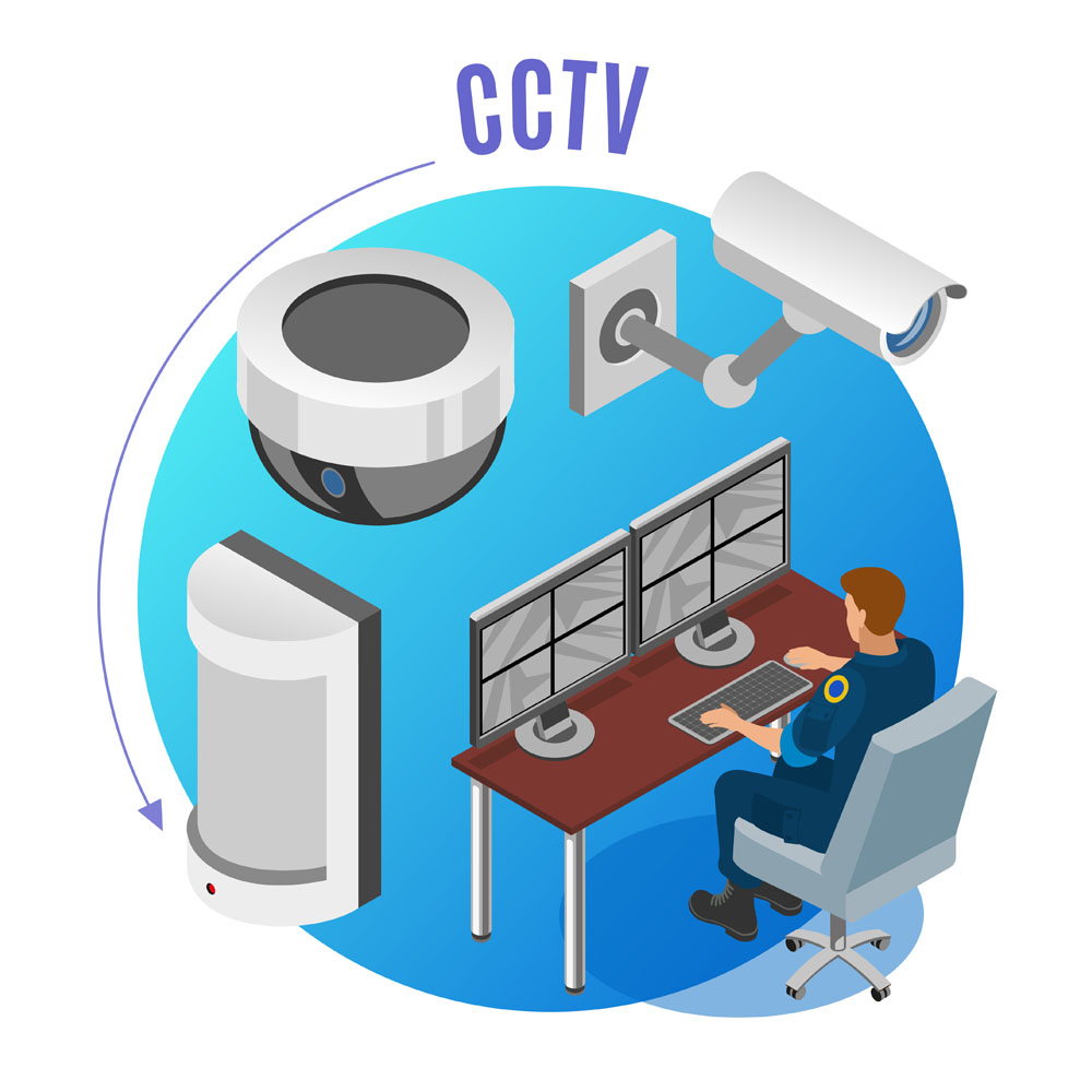 Secure networking setup provided by TechGuru Tiruppur, featuring a router and cabling
